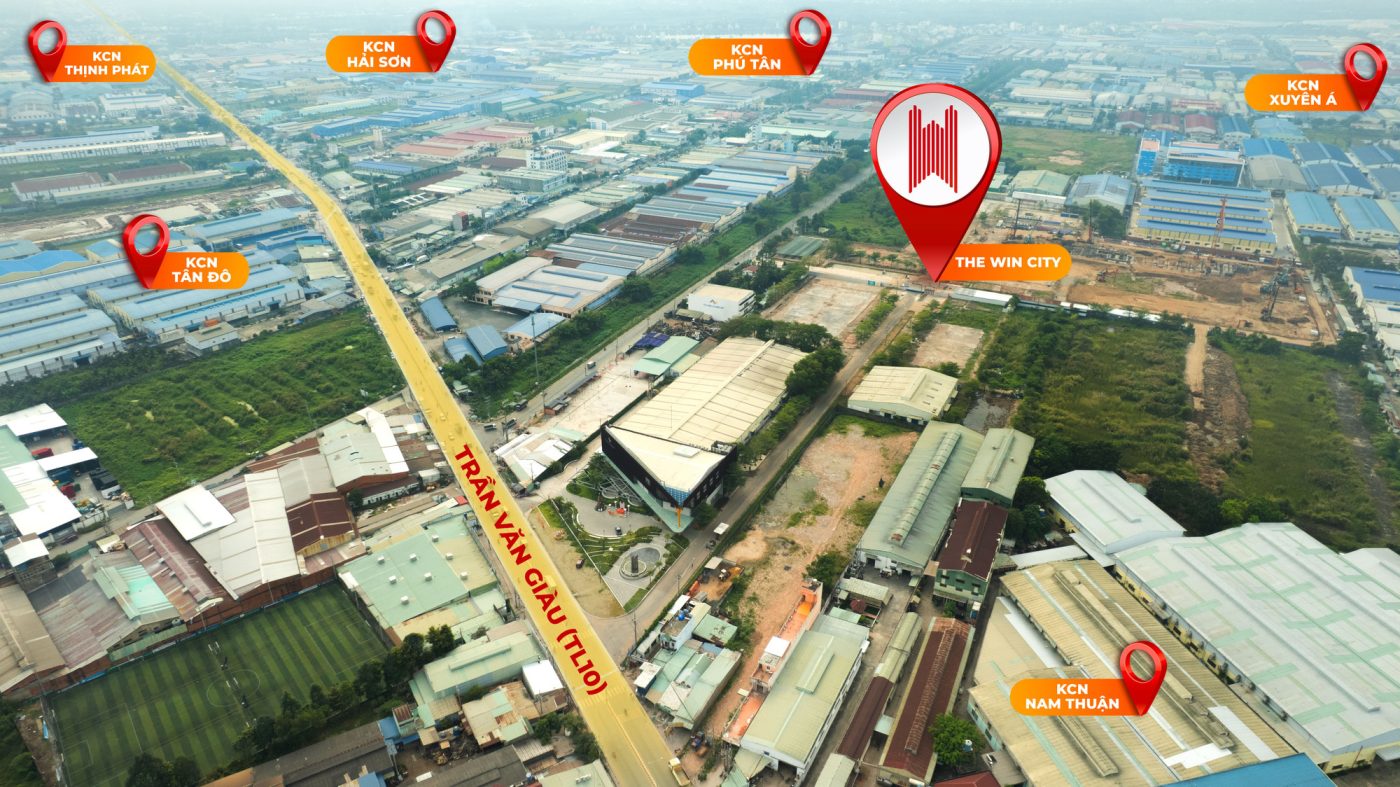 The Win City nằm ngay thủ phủ bất động sản công nghiệp Miền Nam