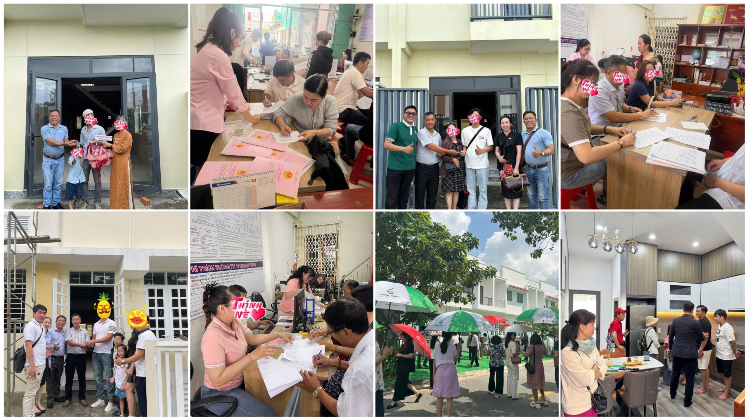 Khách hàng thực tế thực hiện thủ tục công chứng và bàn giao nhận nhà tại dự án Phước Đông New City